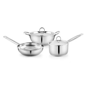 Saucepan Frypan Kadhai Set